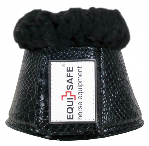 NEW EquiSafe – Reptil Fur Bell  "black"