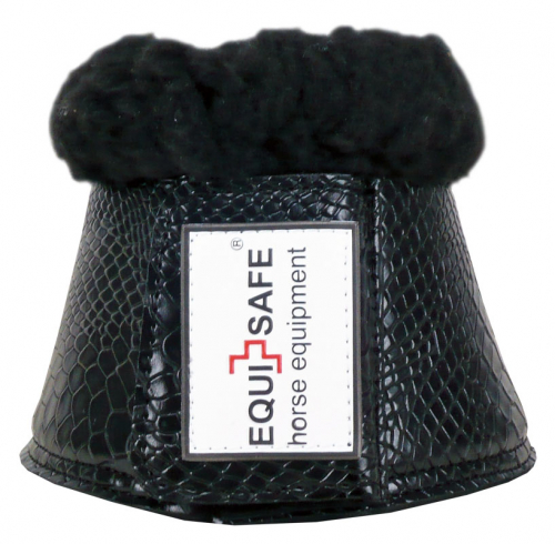 NEU EquiSafe – Reptil Fur Bell  "schwarz"